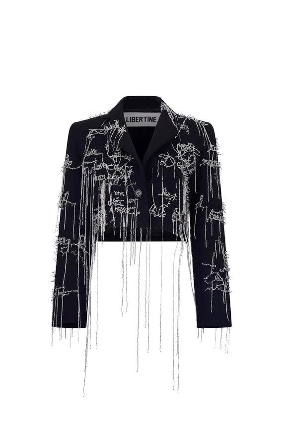 'BODY LANGUAGE' HAND EMBROIDERY MARGARET JACKET - - Libertine - Main image
