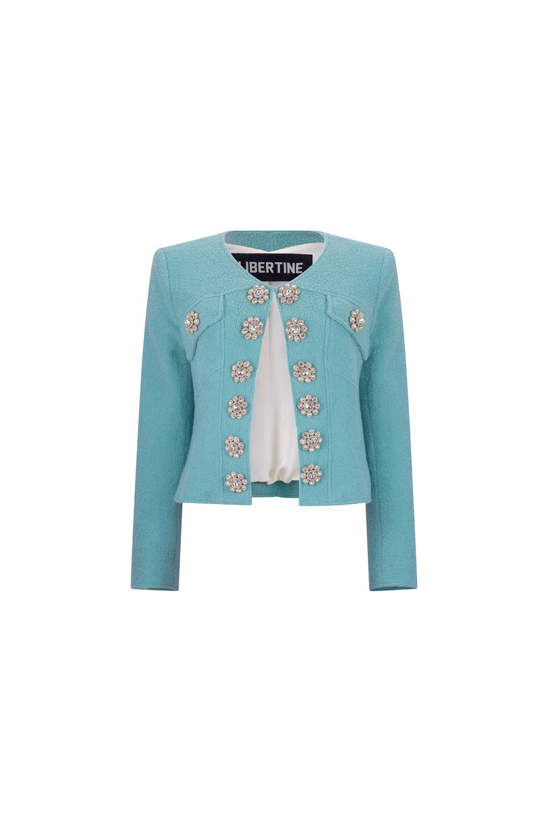 'AQUA BOUCLE' HEART JACKET -  - Libertine