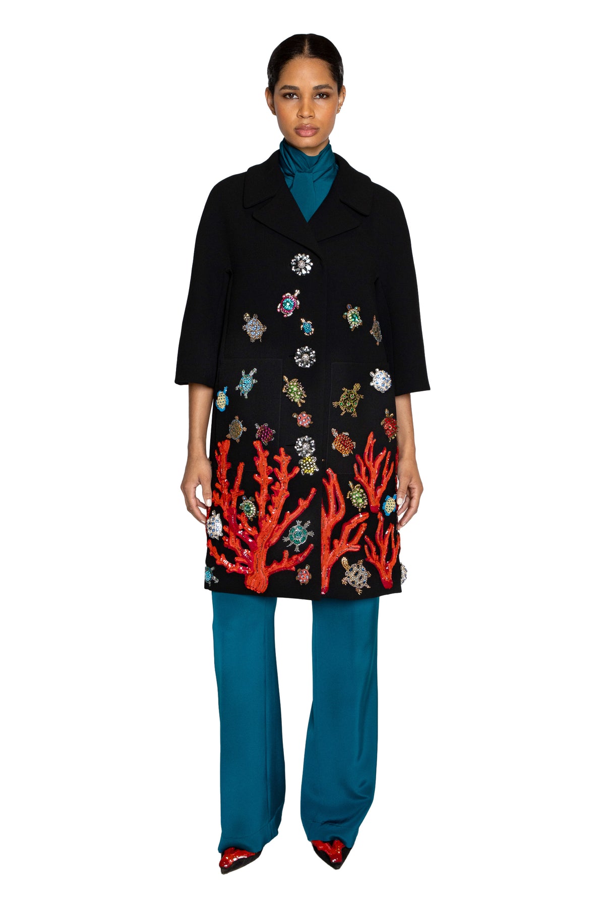 'VENETIAN REEF' PATCH POCKET COAT - - Libertine