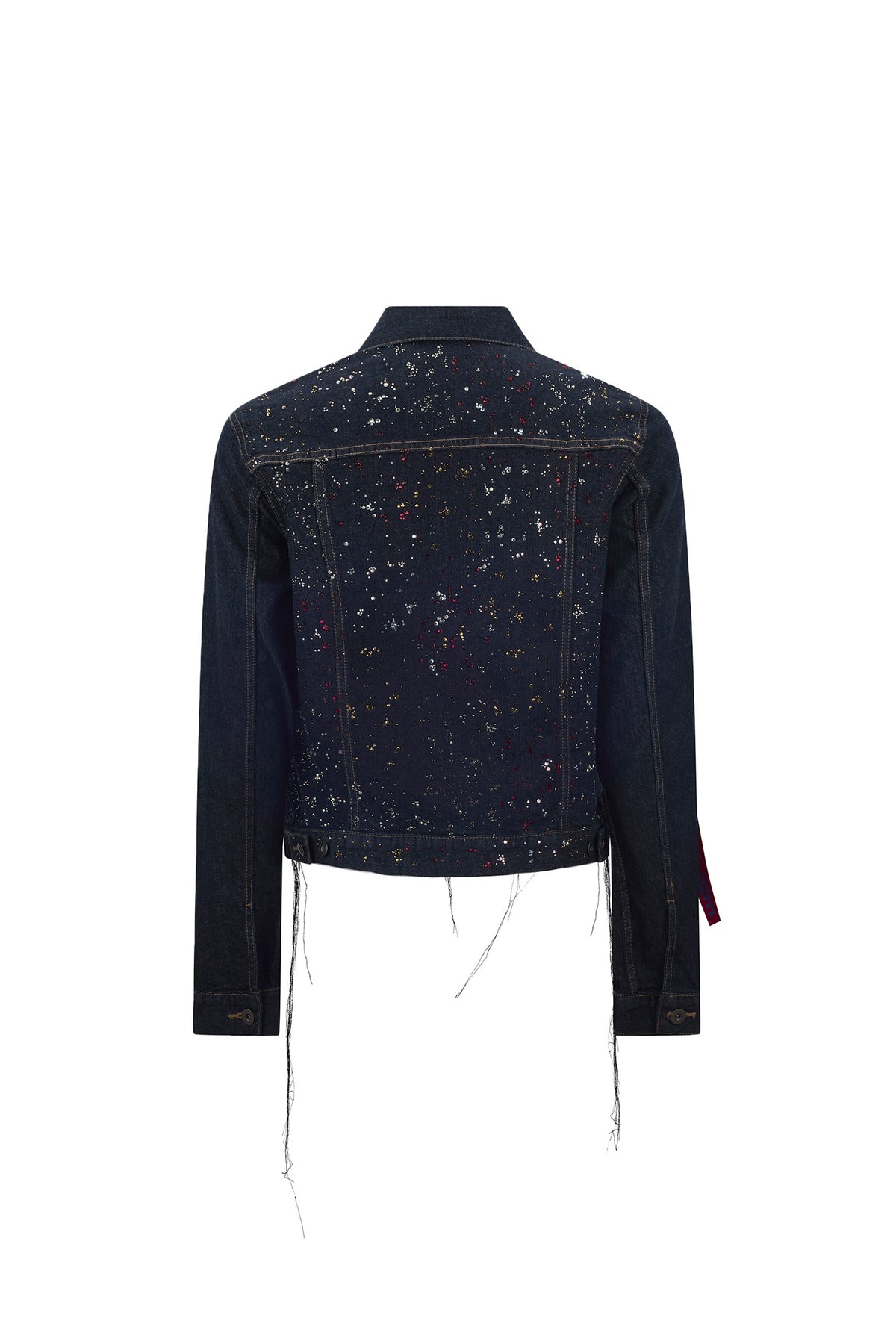 'METEOR SHOWER' DENIM JACKET WITH LABELS - - Libertine