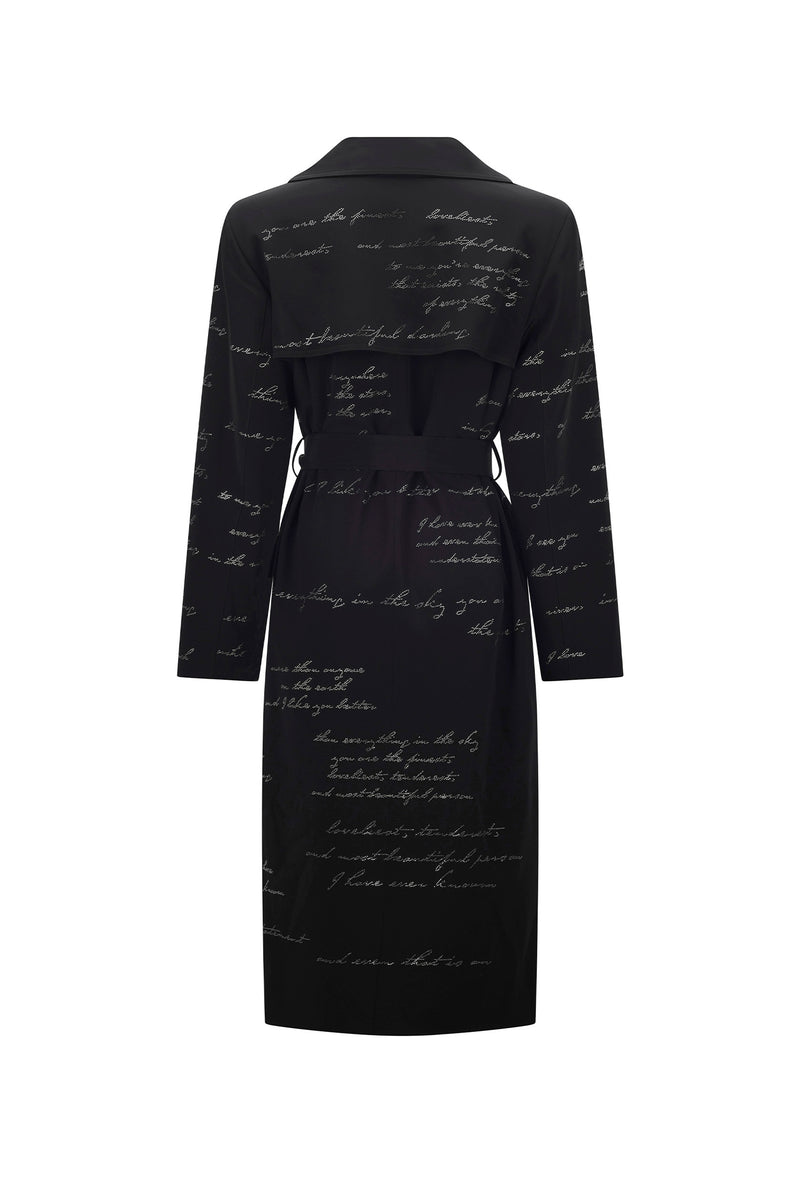 'BODY LANGUAGE' LONG TRENCH COAT - - Libertine