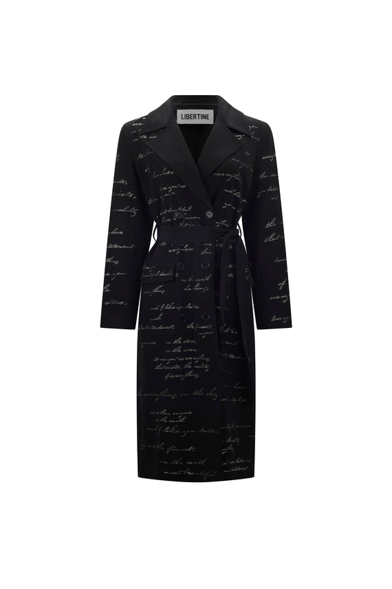 'BODY LANGUAGE' LONG TRENCH COAT - - Libertine