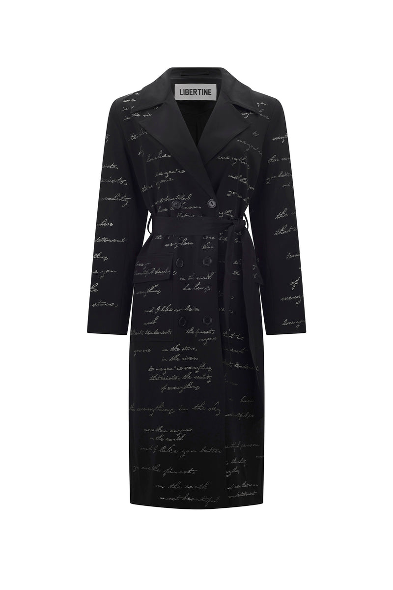 'BODY LANGUAGE' LONG TRENCH COAT - - Libertine