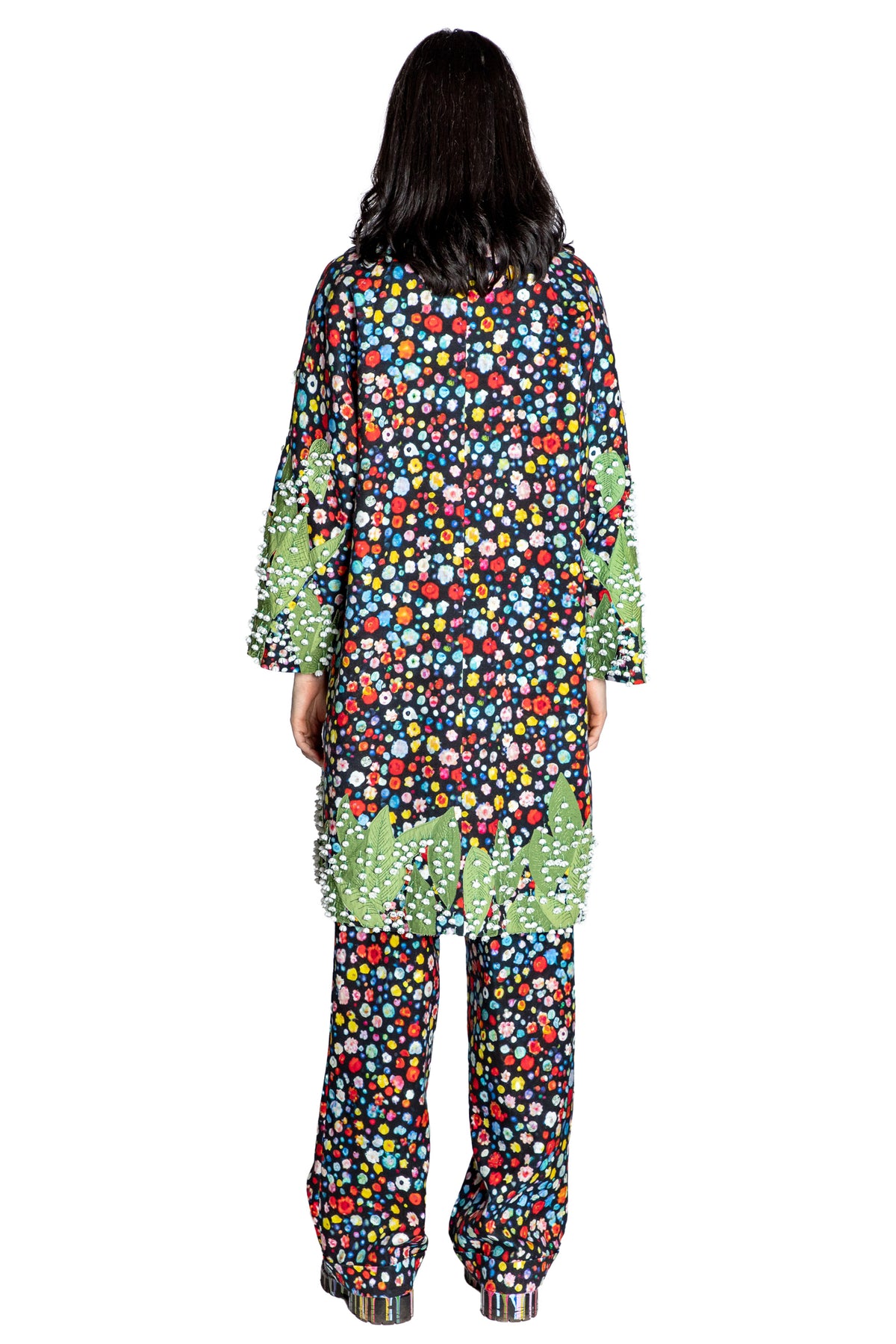'SPRING LEAVES' L/S OVERSIZED COAT - - Libertine