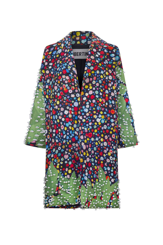 'SPRING LEAVES' L/S OVERSIZED COAT - - Libertine - Main image