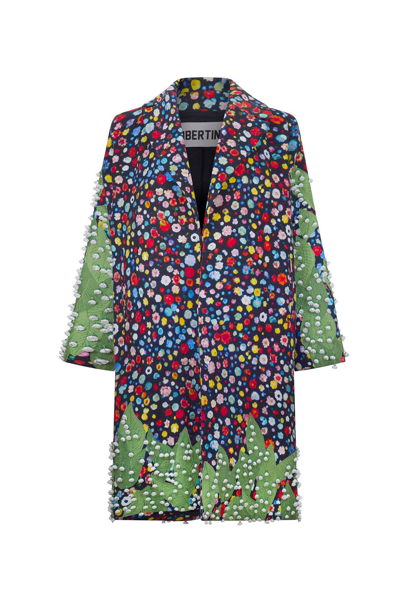 'SPRING LEAVES' L/S OVERSIZED COAT - - Libertine