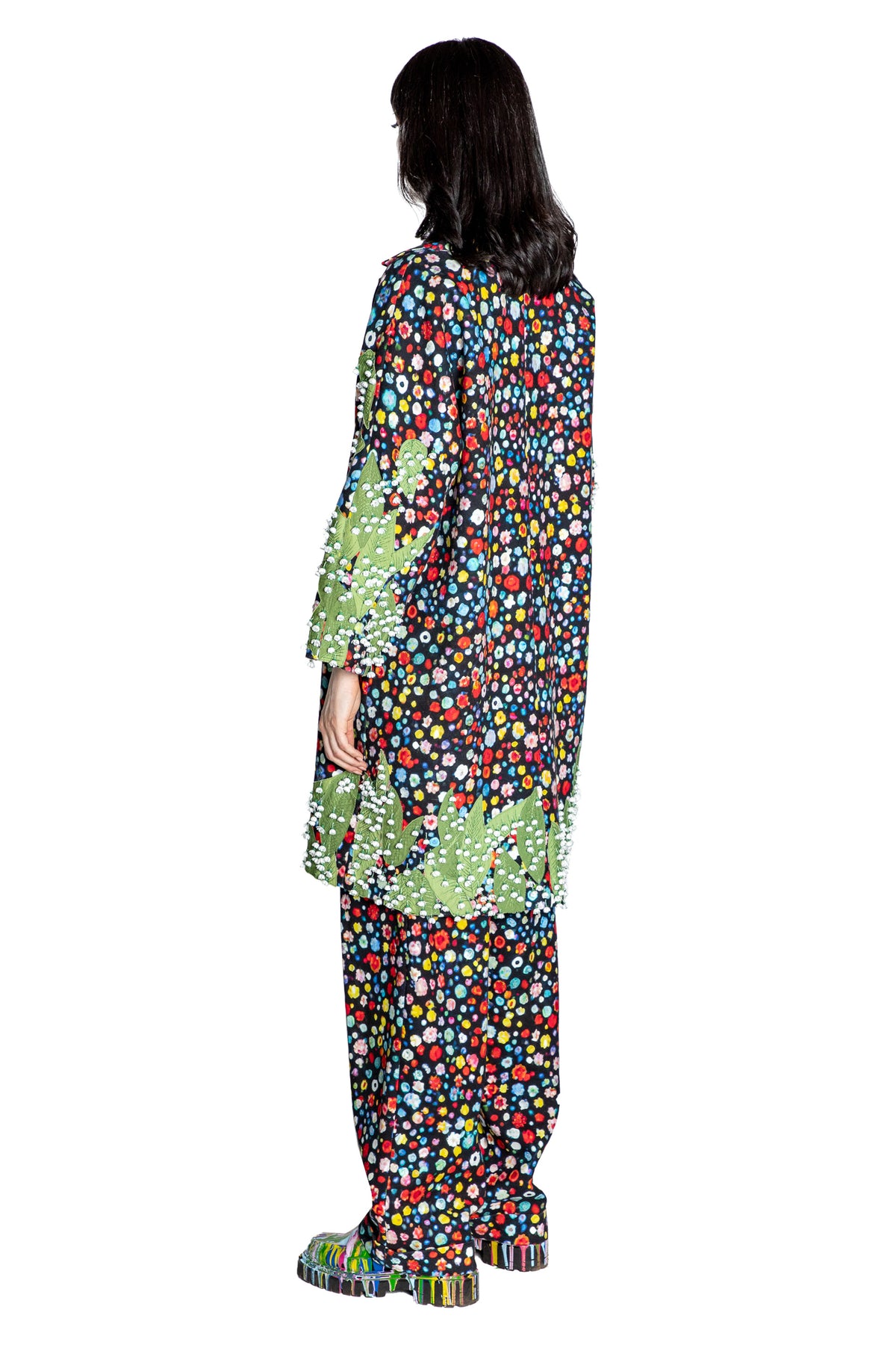 'SPRING LEAVES' L/S OVERSIZED COAT - - Libertine