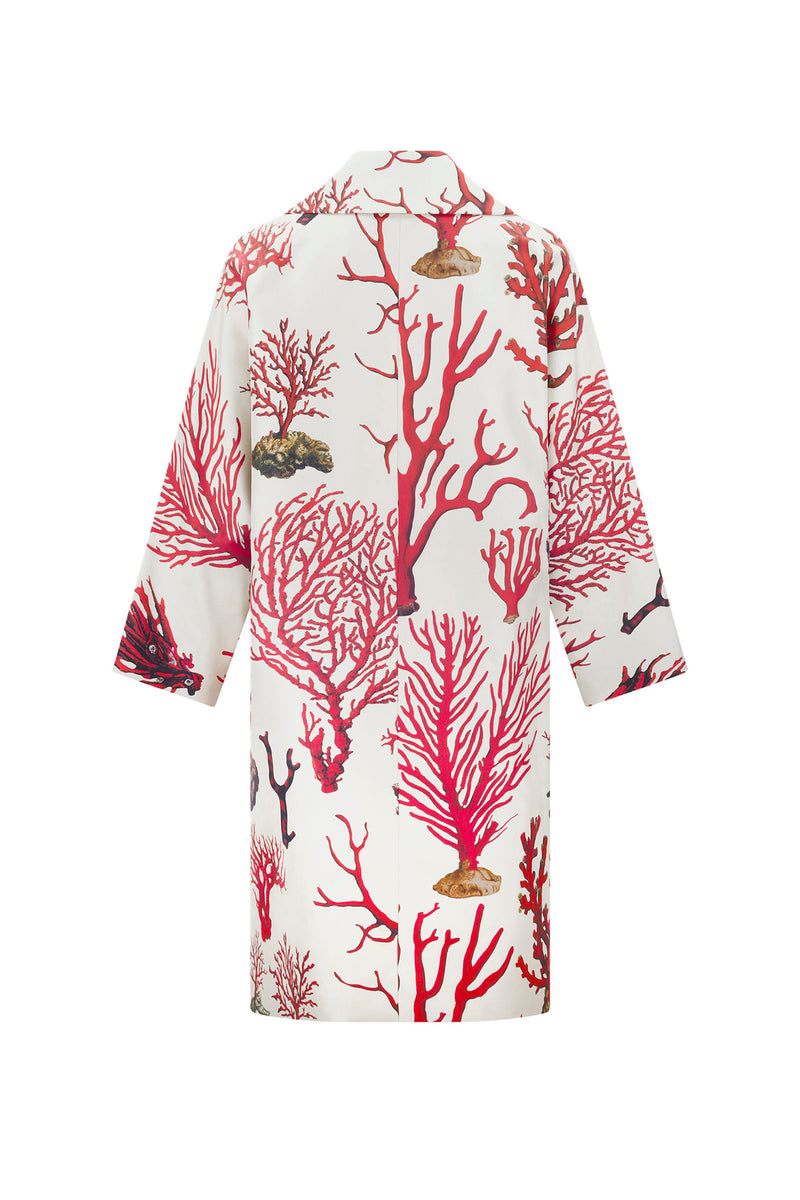 'VENETIAN CORAL' L/S OVERSIZED COAT - - Libertine
