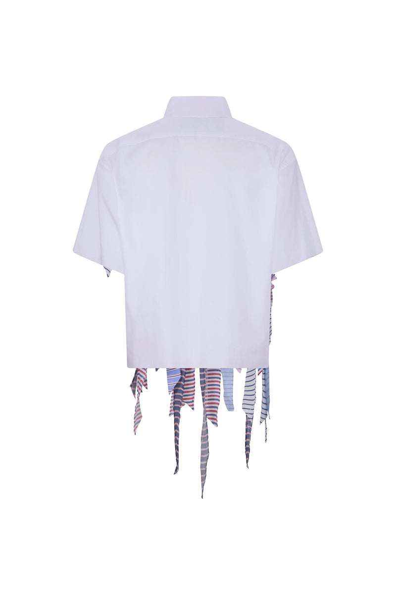 'OF EVERY STRIPE' SHORT SLEEVE CROPPED SHIRT -  - Libertine