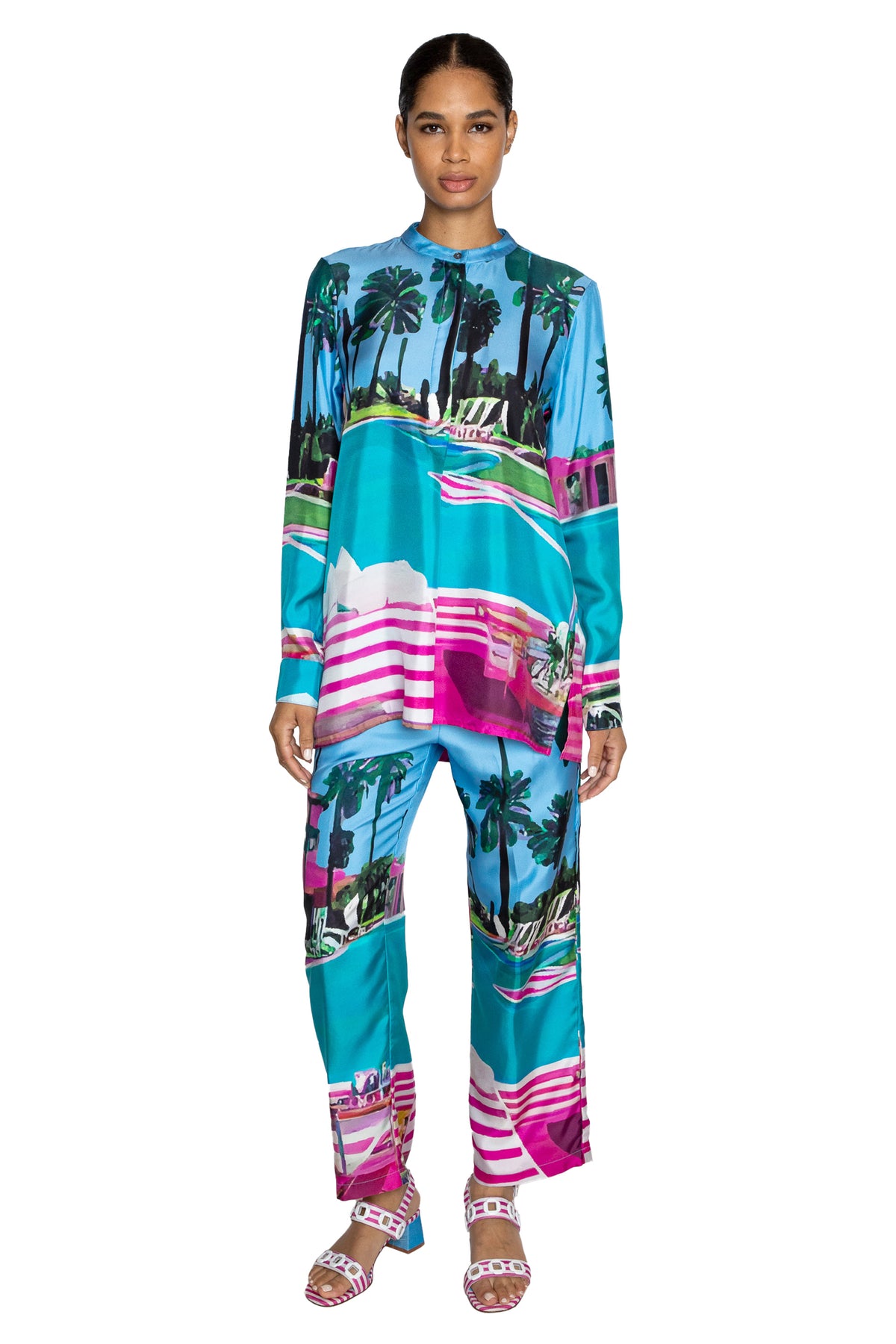 'POOLSIDE' TUNIC BLOUSE - - Libertine