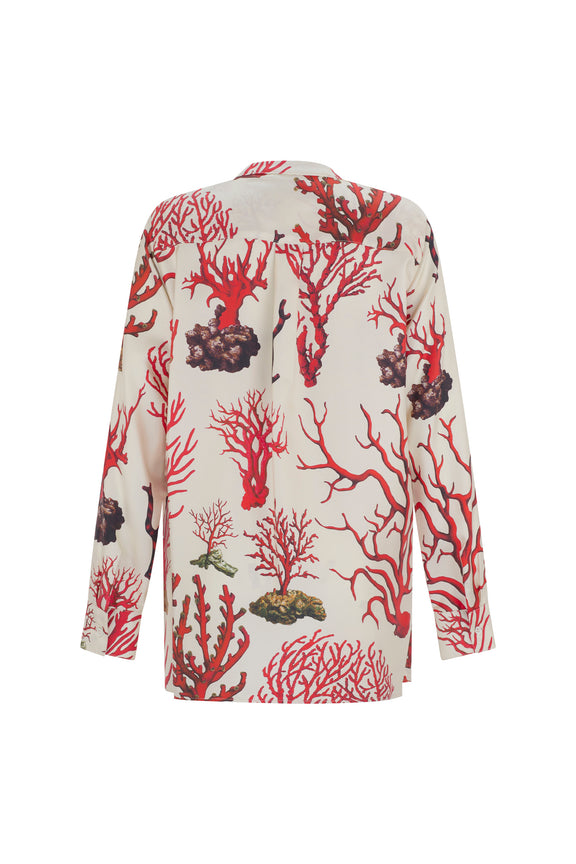 'VENETIAN CORAL' TUNIC BLOUSE - - Libertine