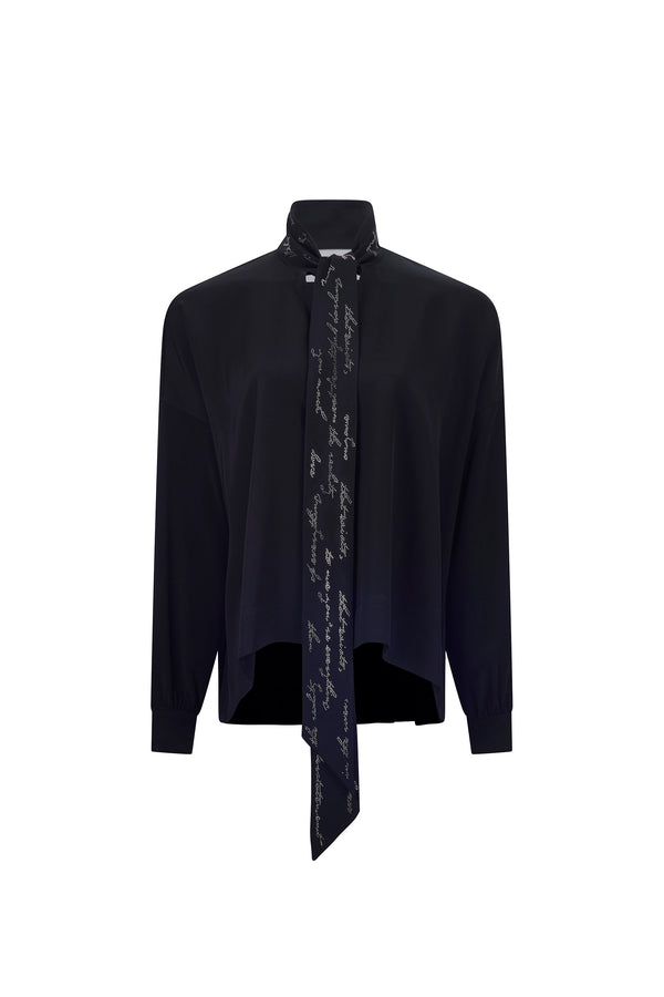 'BODY LANGUAGE' TIE BLOUSE -  - Libertine