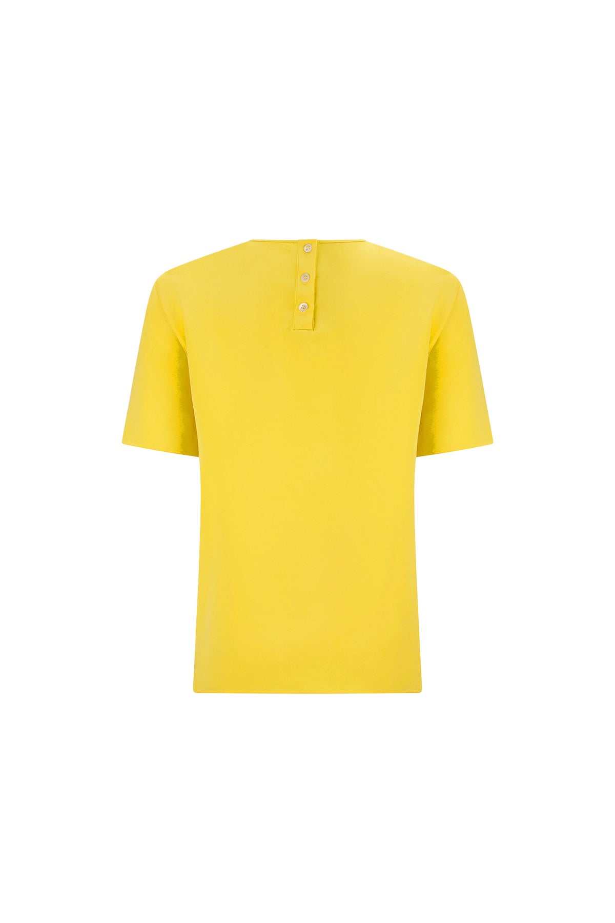 'NANCY LANCASTER YELLOW' SHORT SLEEVE BLOUSE - - Libertine