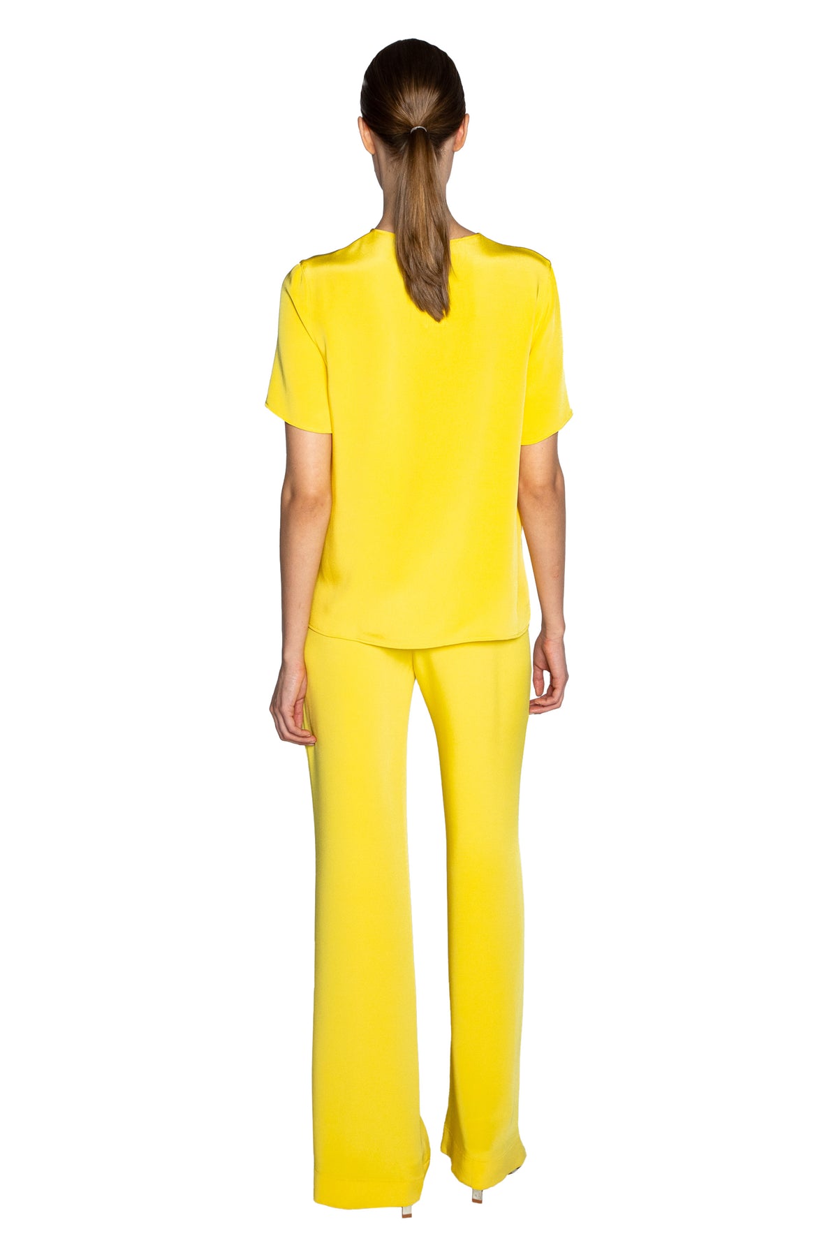 'NANCY LANCASTER YELLOW' SHORT SLEEVE BLOUSE - - Libertine