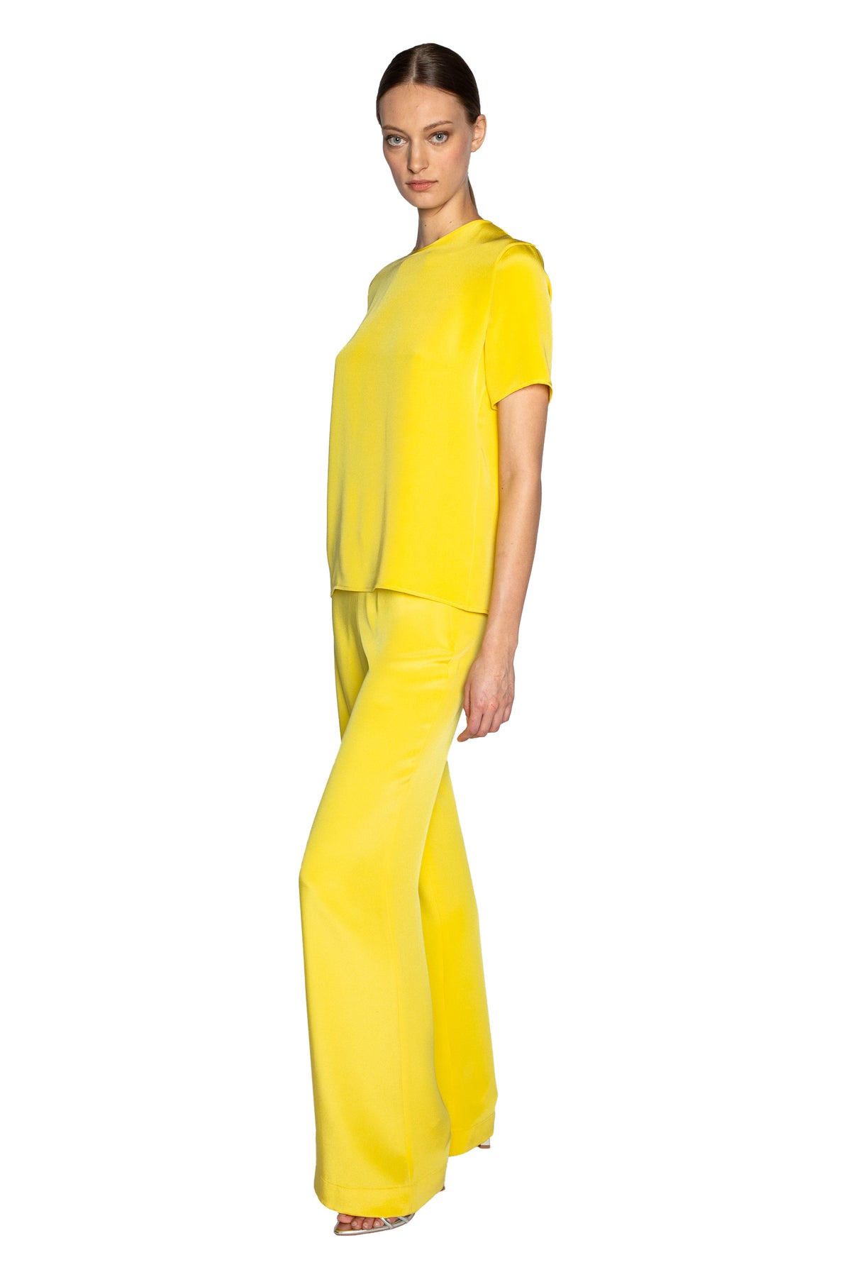 'NANCY LANCASTER YELLOW' SHORT SLEEVE BLOUSE - - Libertine