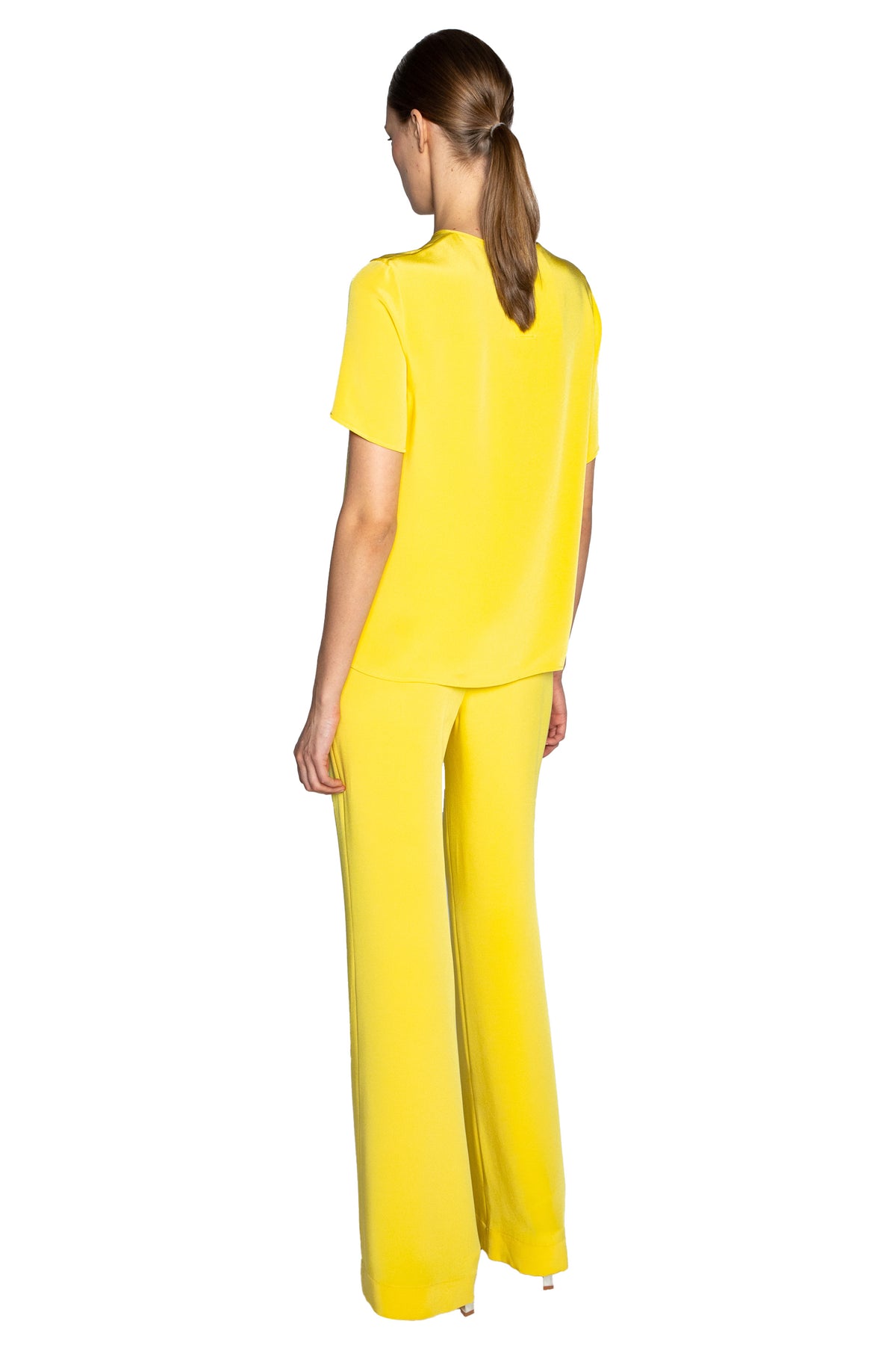 'NANCY LANCASTER YELLOW' SHORT SLEEVE BLOUSE - - Libertine
