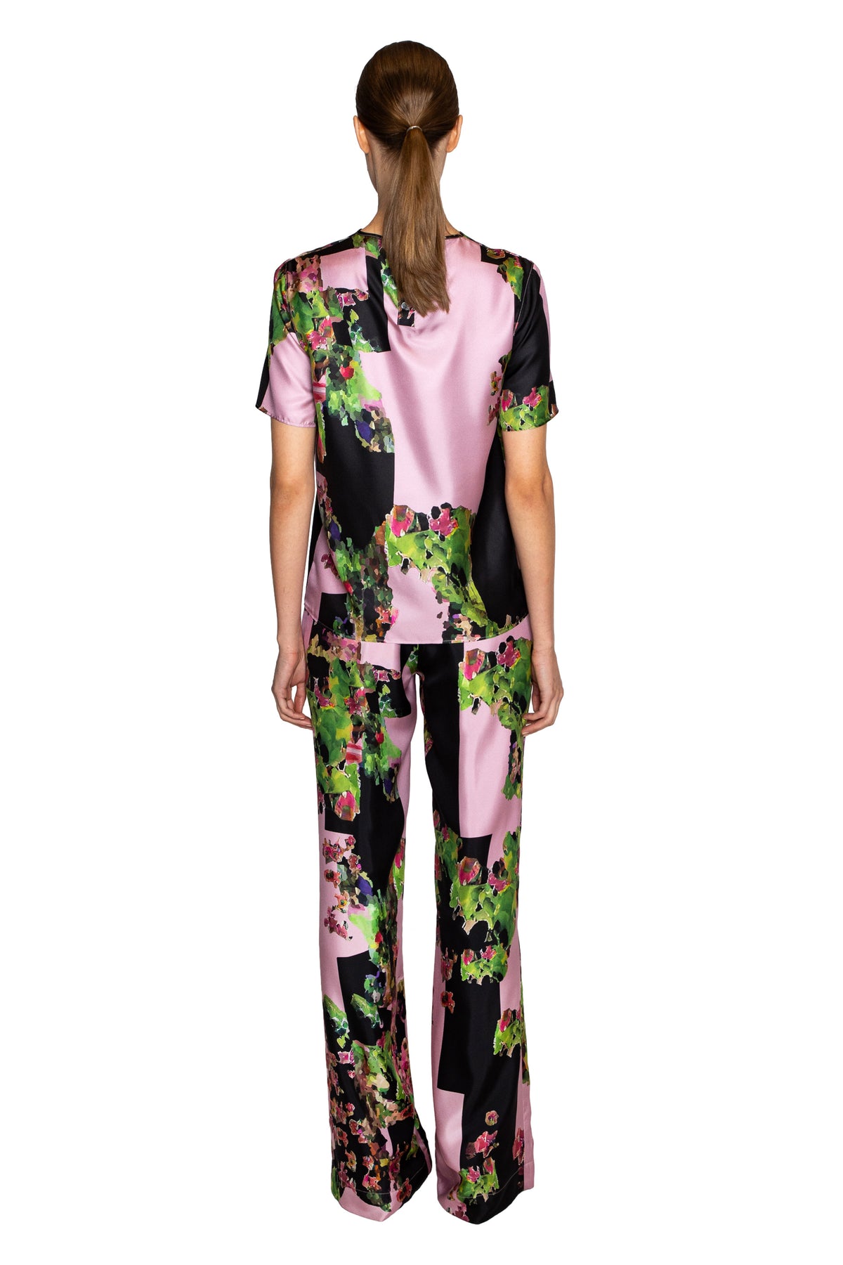 'PINK LONDON TERRACE' SHORT SLEEVE BLOUSE - - Libertine