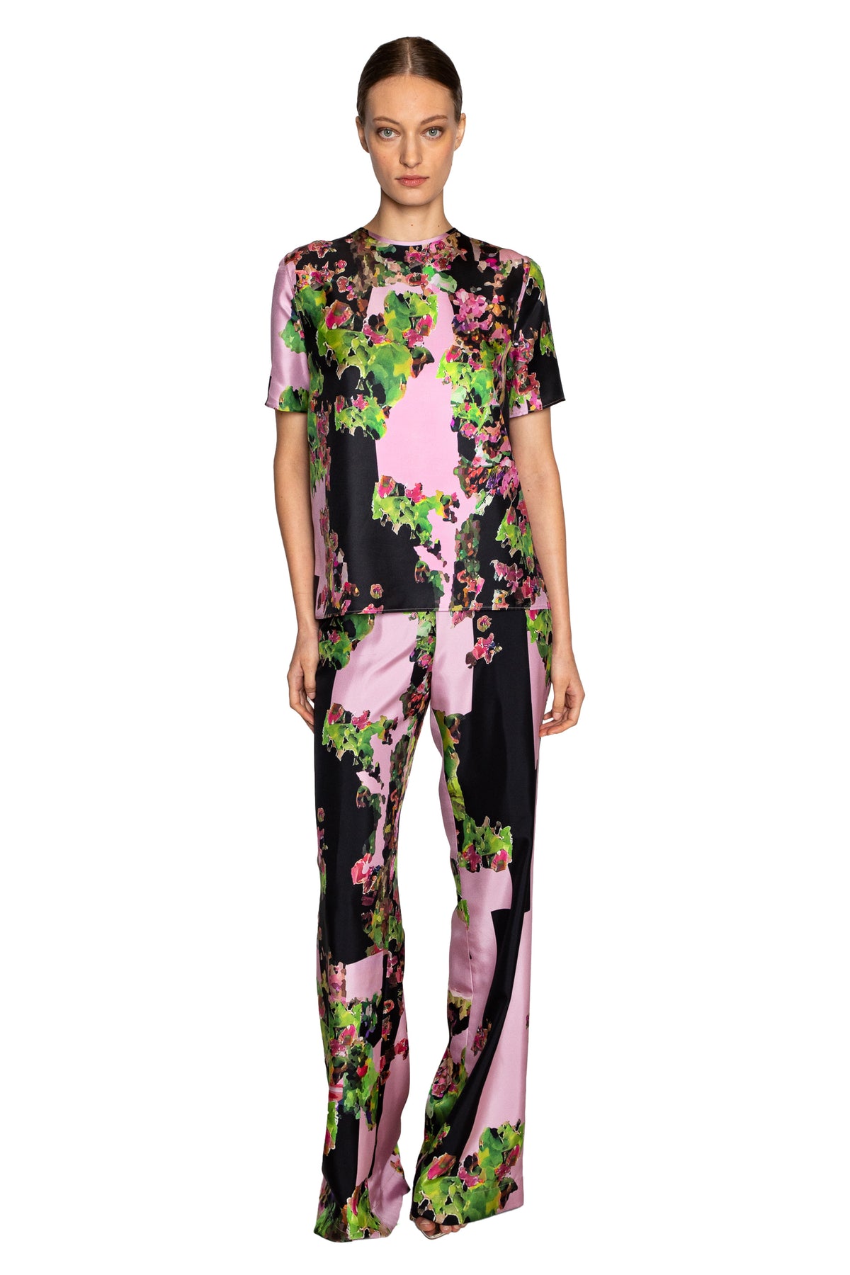 'PINK LONDON TERRACE' SHORT SLEEVE BLOUSE - - Libertine