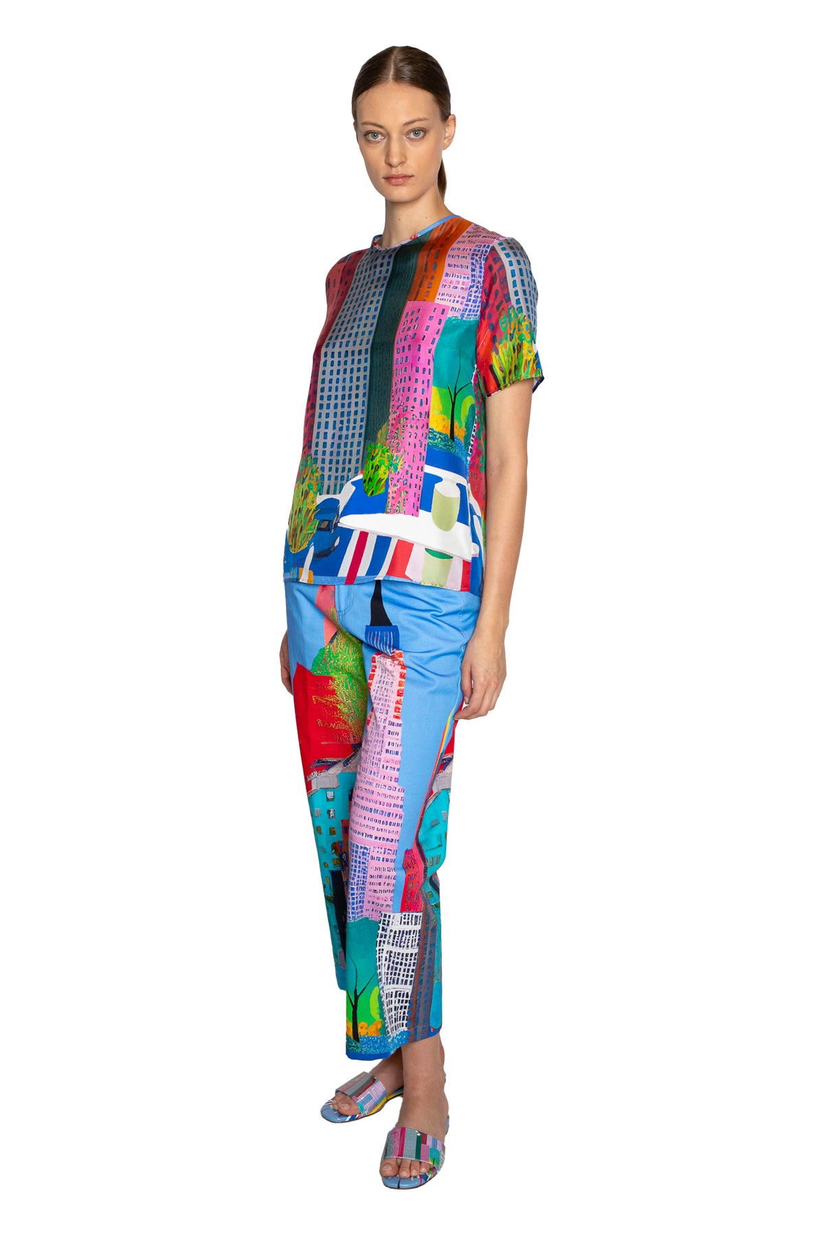 'NYC' SHORT SLEEVE BLOUSE - - Libertine