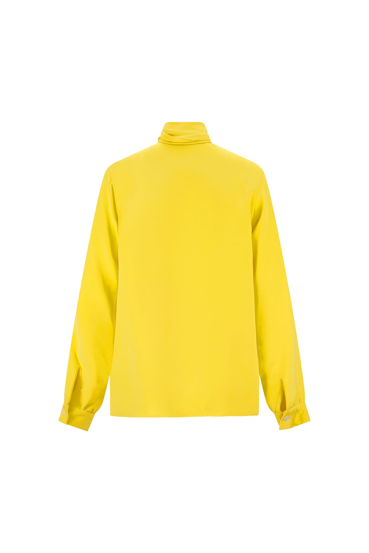 'NANCY LANCASTER YELLOW' SLIM KEITH TIE BLOUSE - - Libertine
