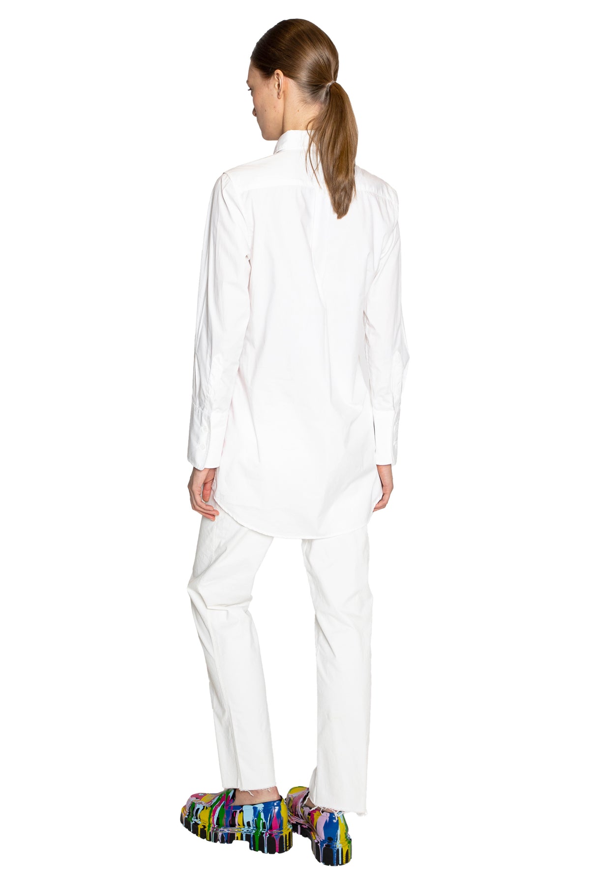 'STILL LIFE SILK SCREEN' LONG CLASSIC SHIRT - - Libertine