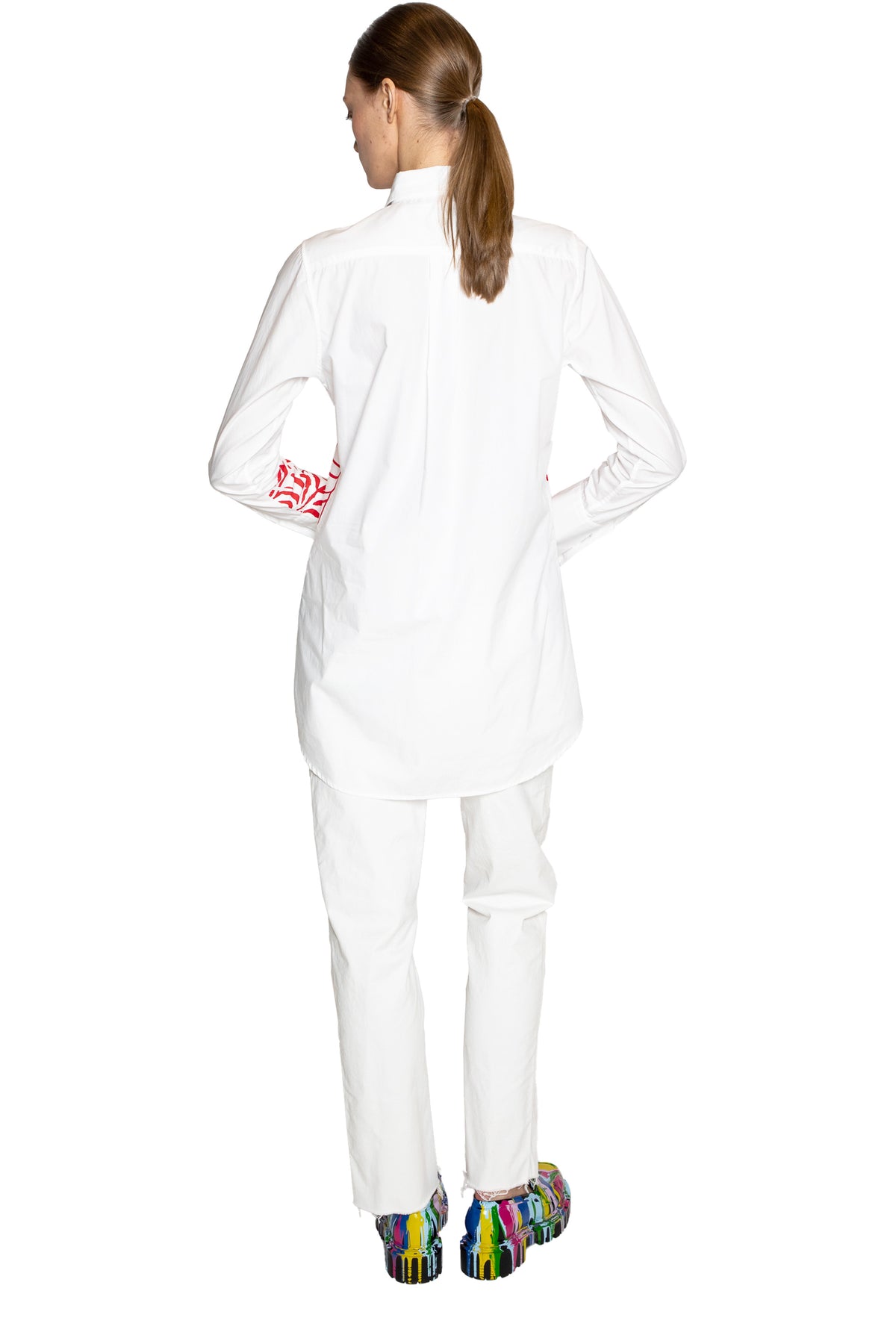 'STILL LIFE SILK SCREEN' LONG CLASSIC SHIRT - - Libertine