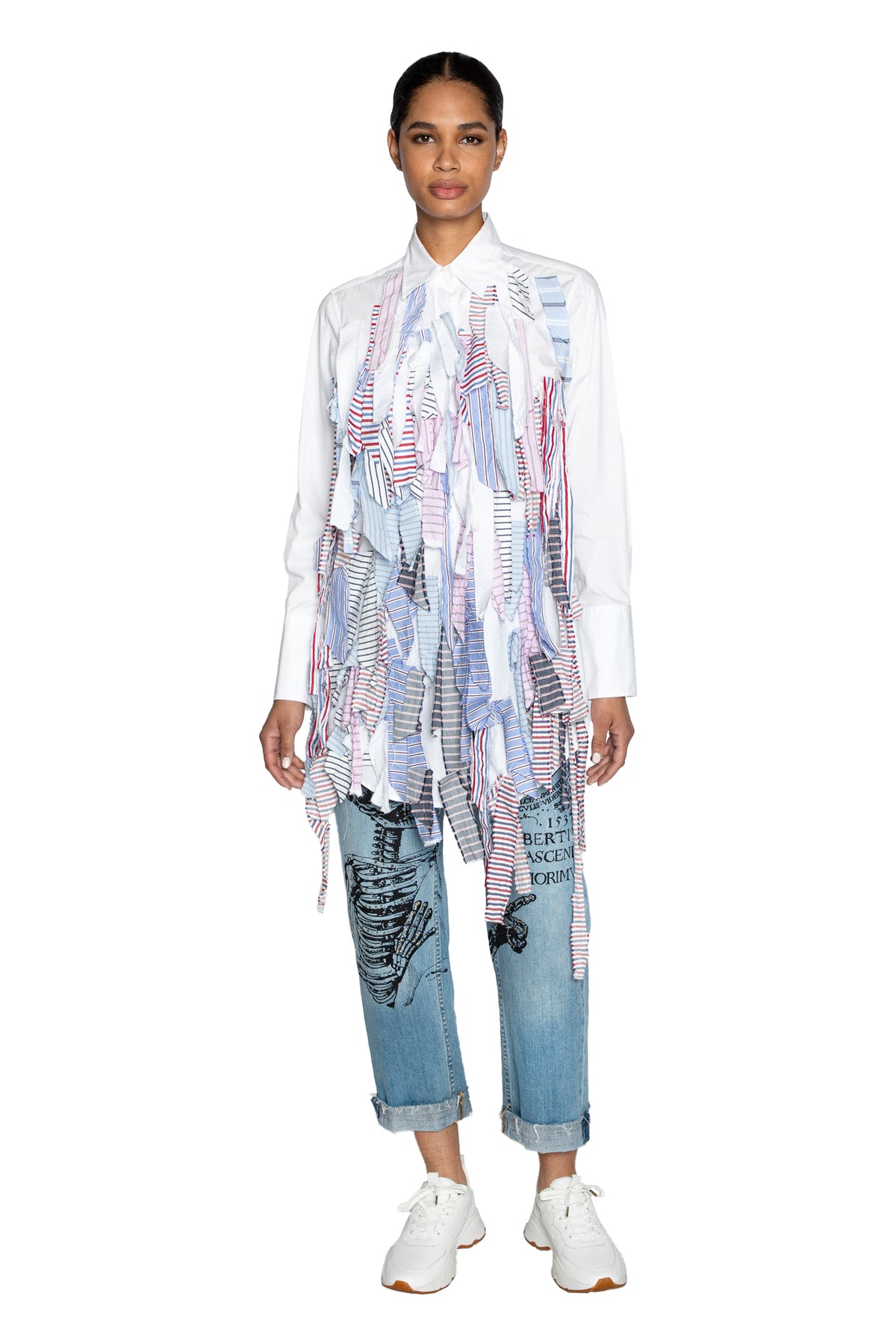 'OF EVERY STRIPE' LONG CLASSIC SHIRT - - Libertine