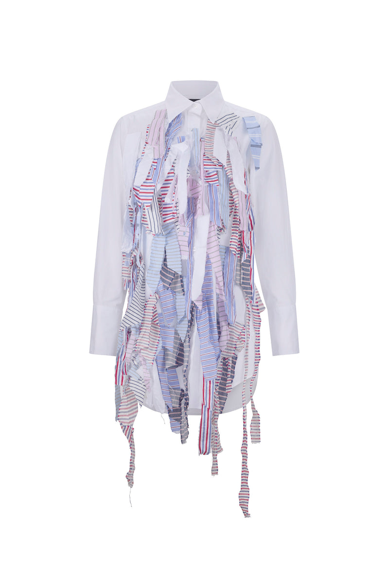 'OF EVERY STRIPE' LONG CLASSIC SHIRT - - Libertine