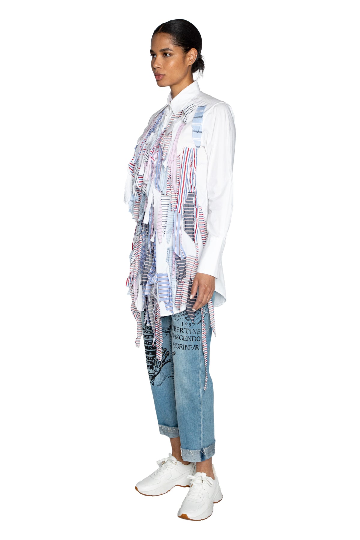 'OF EVERY STRIPE' LONG CLASSIC SHIRT - - Libertine
