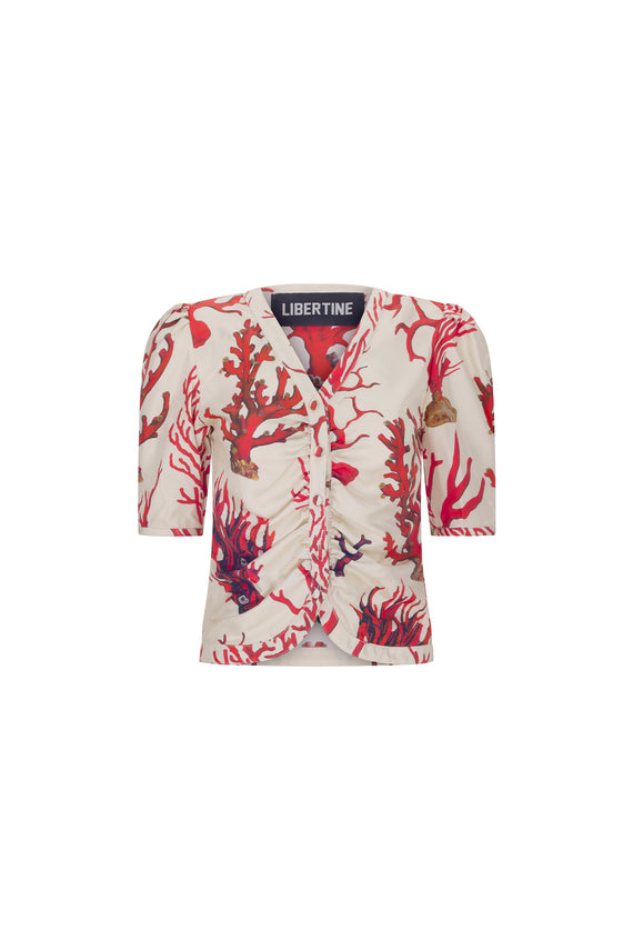 'VENETIAN CORAL' MONACO TOP - - Libertine - Main image