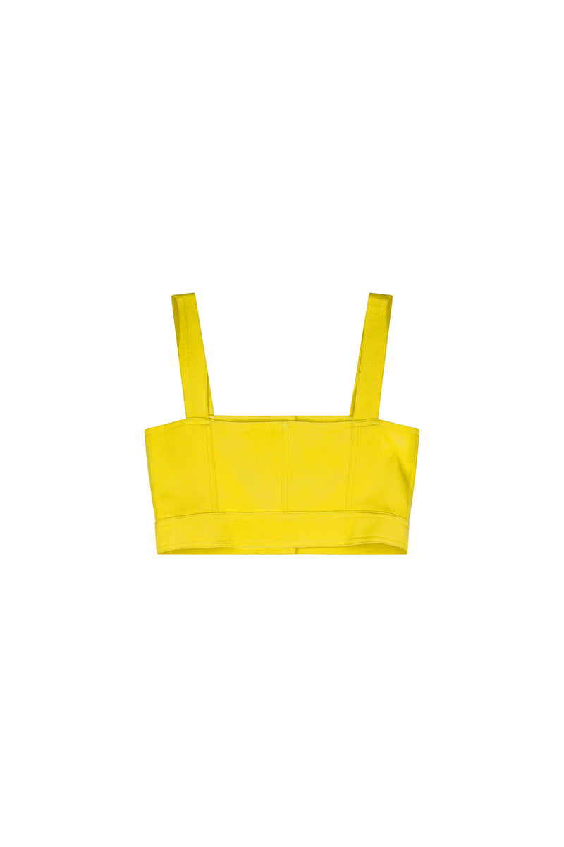 'NANCY LANCASTER YELLOW' SAINT TROPEZ TOP - - Libertine