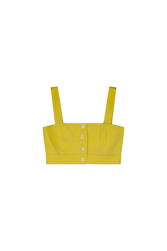 'NANCY LANCASTER YELLOW' SAINT TROPEZ TOP -  - Libertine