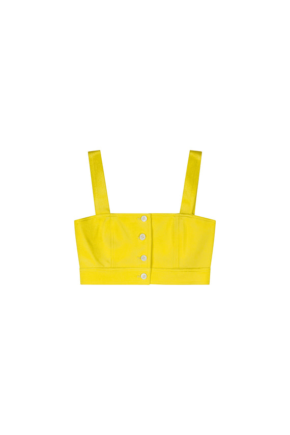 'NANCY LANCASTER YELLOW' SAINT TROPEZ TOP - - Libertine - Main image