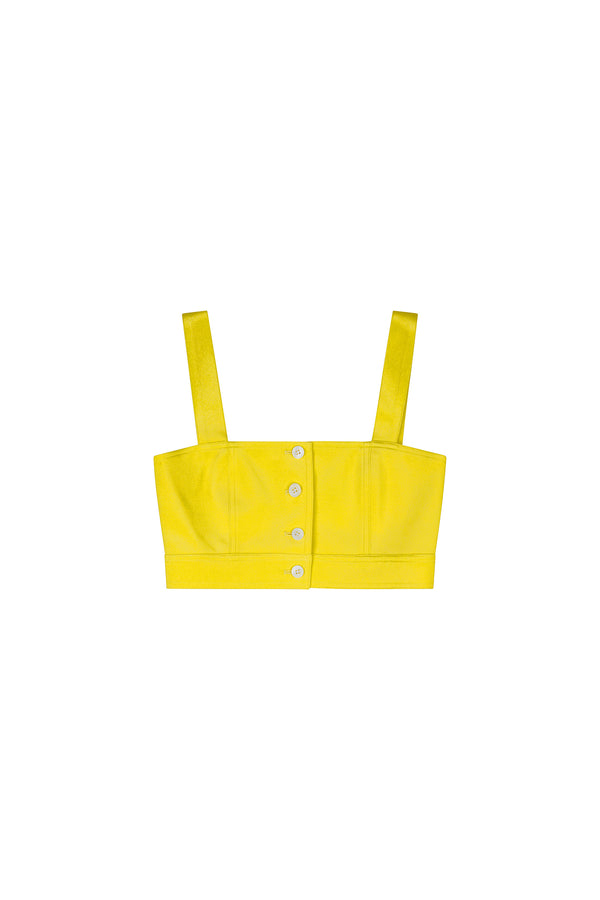 'NANCY LANCASTER YELLOW' SAINT TROPEZ TOP - - Libertine