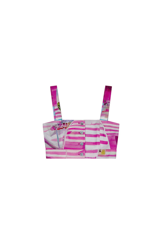 'POOLSIDE' SAINT TROPEZ TOP - - Libertine - Main image