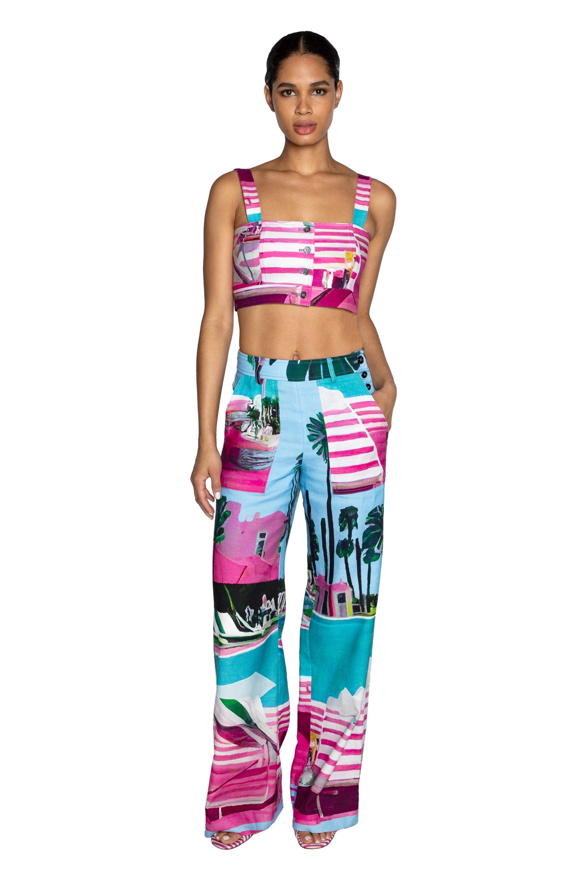 'POOLSIDE' SAINT TROPEZ TOP - - Libertine