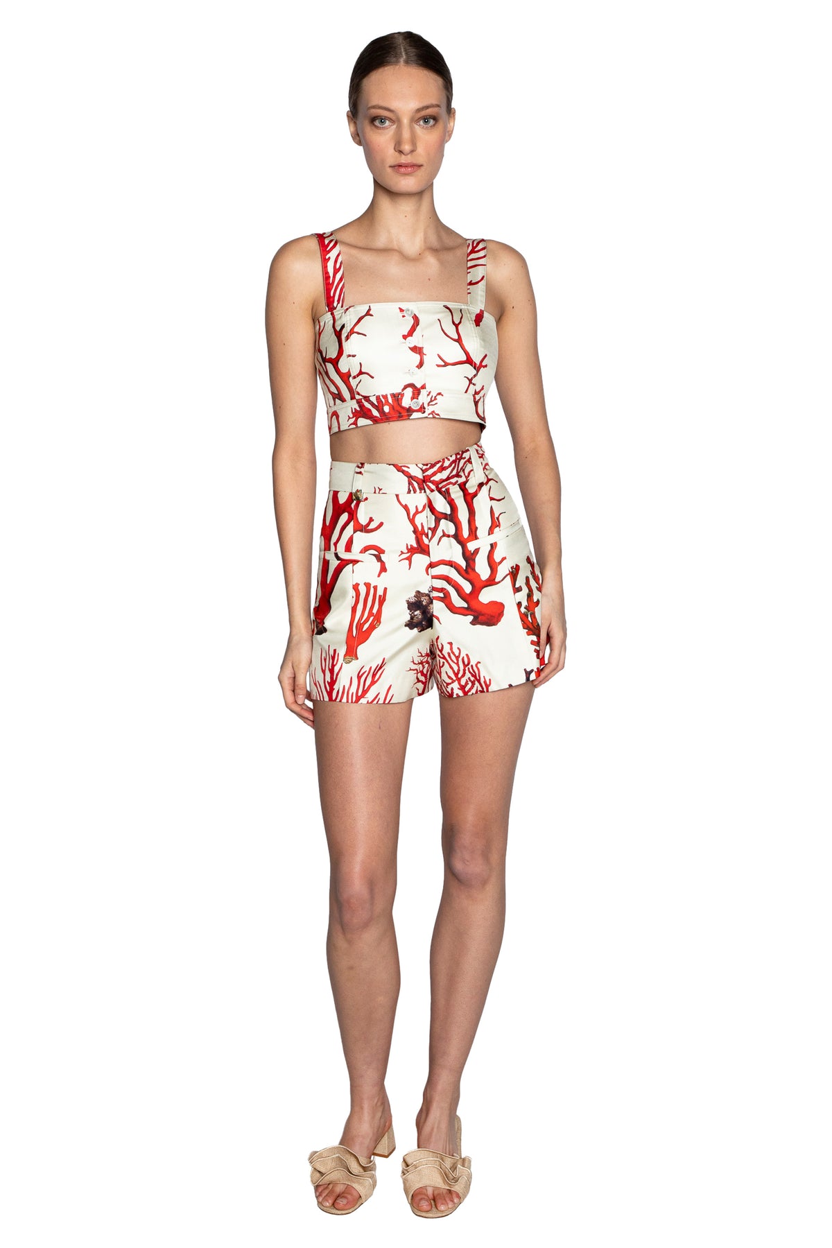 'VENETIAN CORAL' SAINT TROPEZ TOP - - Libertine