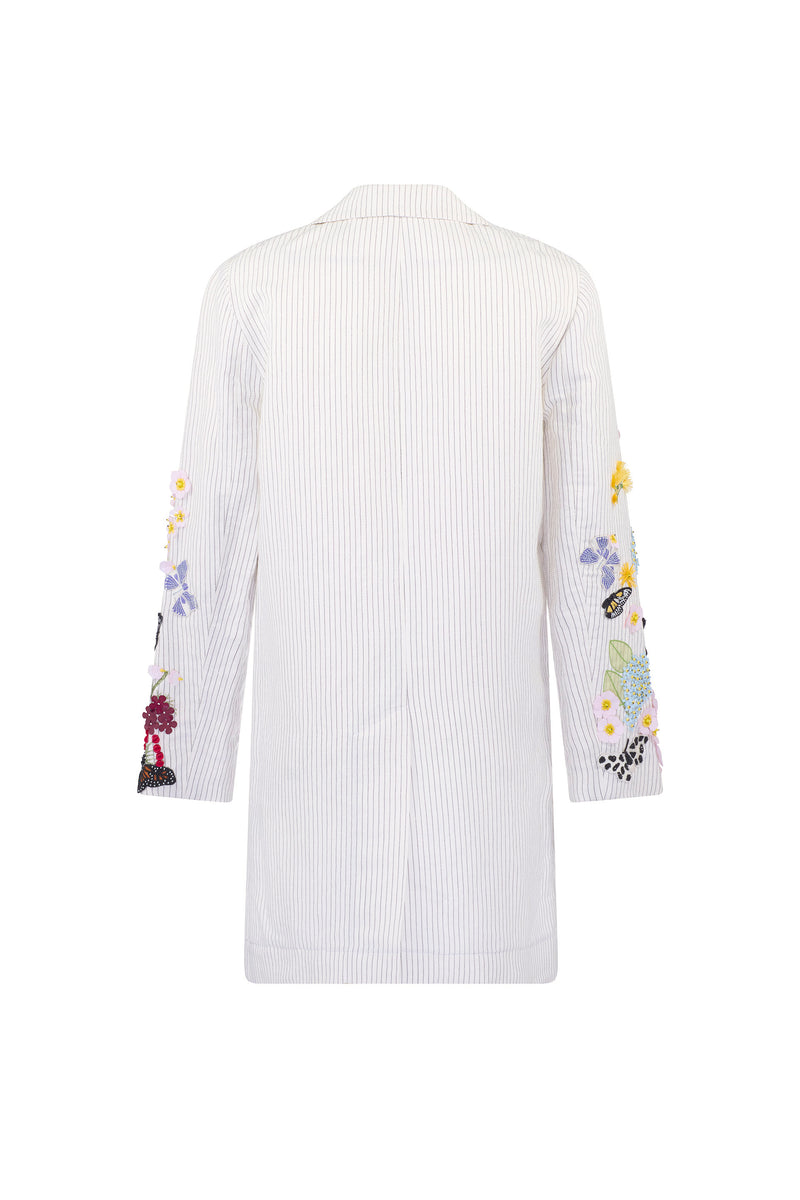 'BUTTERFLY FIELDS' EMBELLISHED WORK COAT - - Libertine