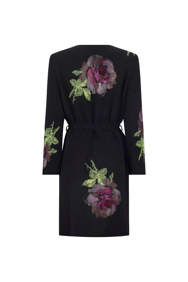 'AMERICAN BEAUTY' BELTED COLLARLESS COAT - - Libertine
