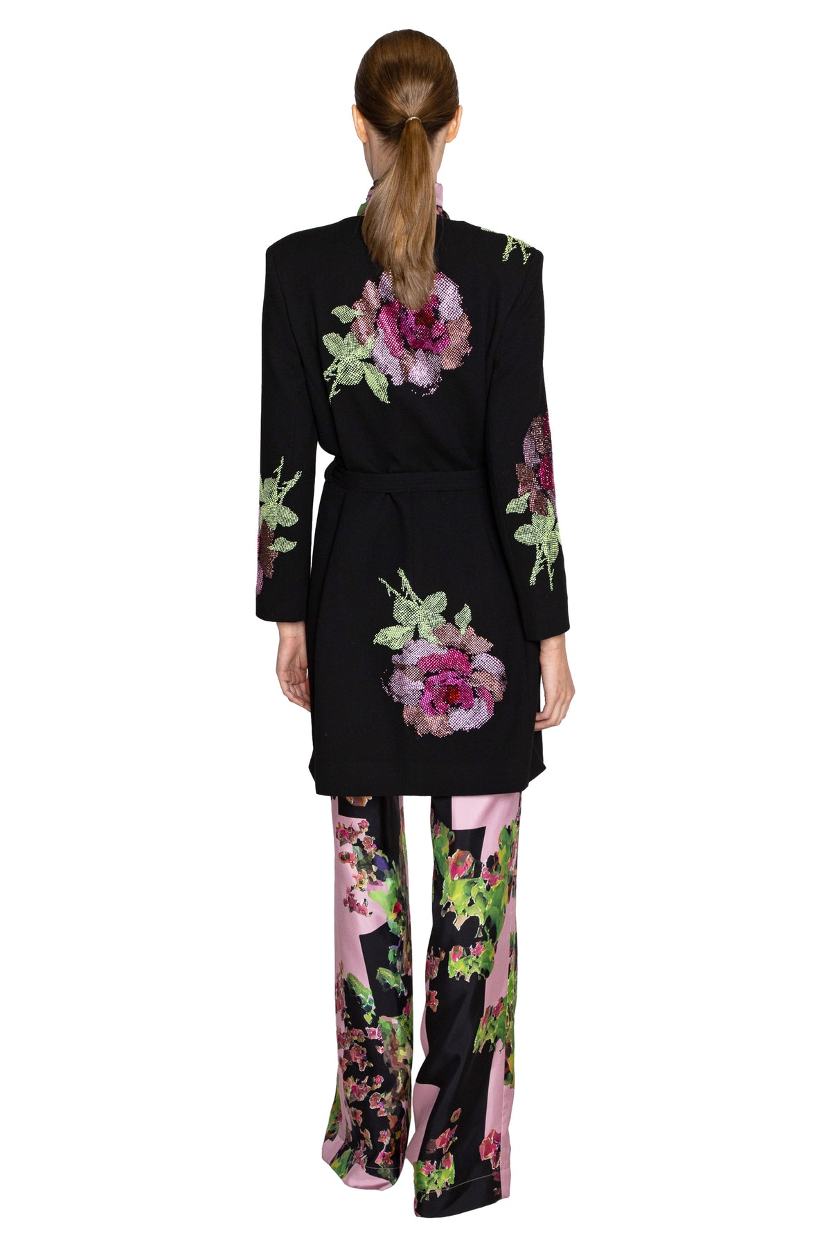 'AMERICAN BEAUTY' BELTED COLLARLESS COAT - - Libertine