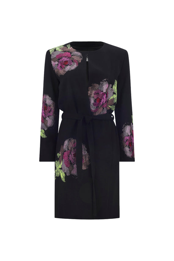 'AMERICAN BEAUTY' BELTED COLLARLESS COAT - - Libertine - Main image