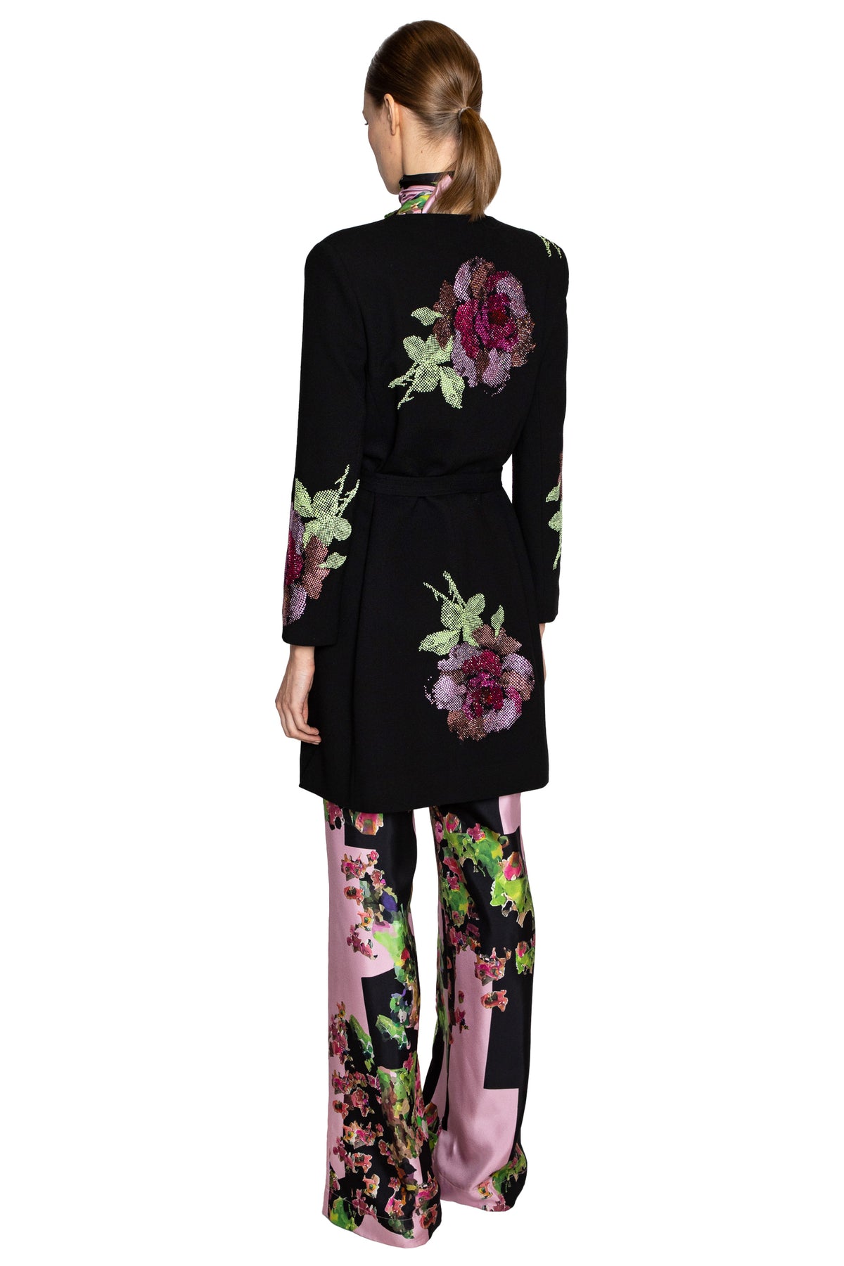 'AMERICAN BEAUTY' BELTED COLLARLESS COAT - - Libertine