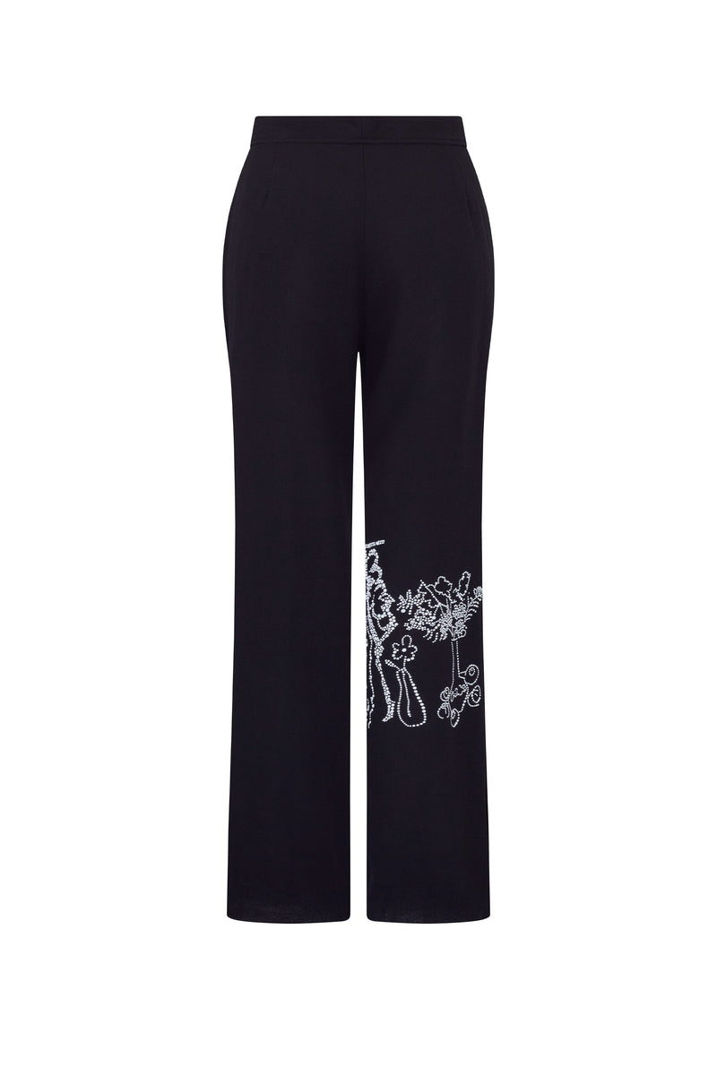 'STILL LIFE CRYSTAL' WIDE LEG PANT - - Libertine