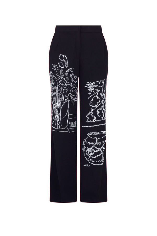 'STILL LIFE CRYSTAL' WIDE LEG PANT - - Libertine