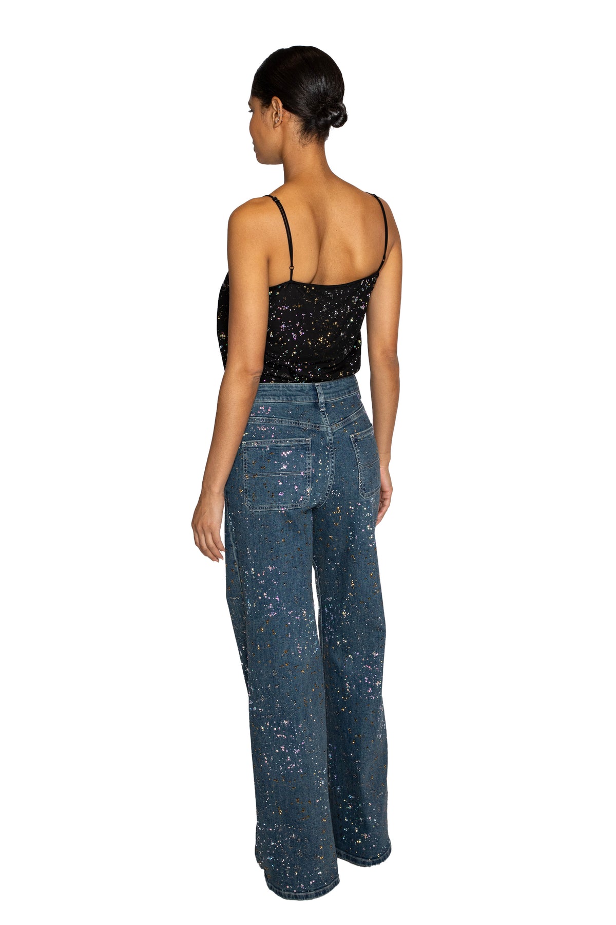 'METEOR SHOWER' BAGGY JEAN WITH LABELS - - Libertine