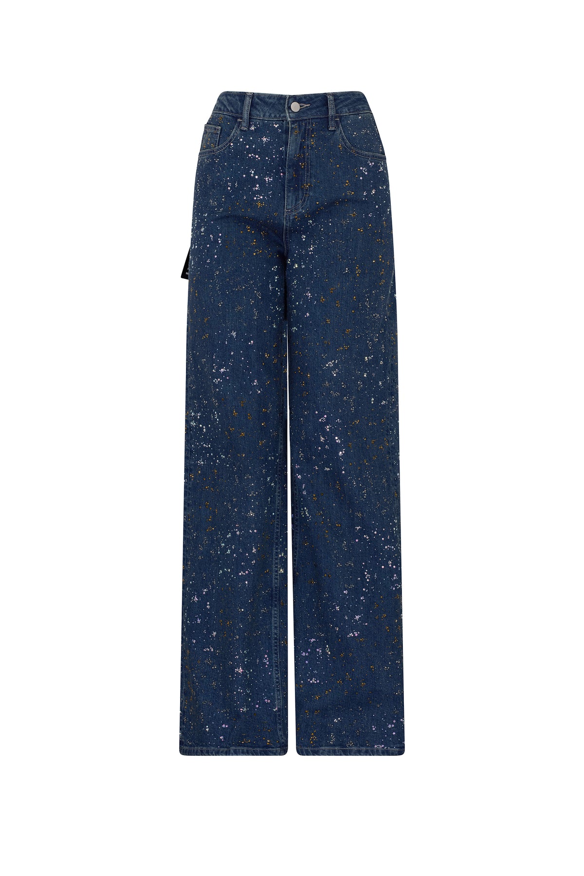 'METEOR SHOWER' BAGGY JEAN WITH BACK LABELS - - Libertine