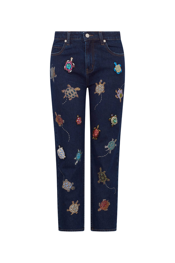 'TURTLE TIME' BOYFRIEND JEAN - - Libertine - Main image