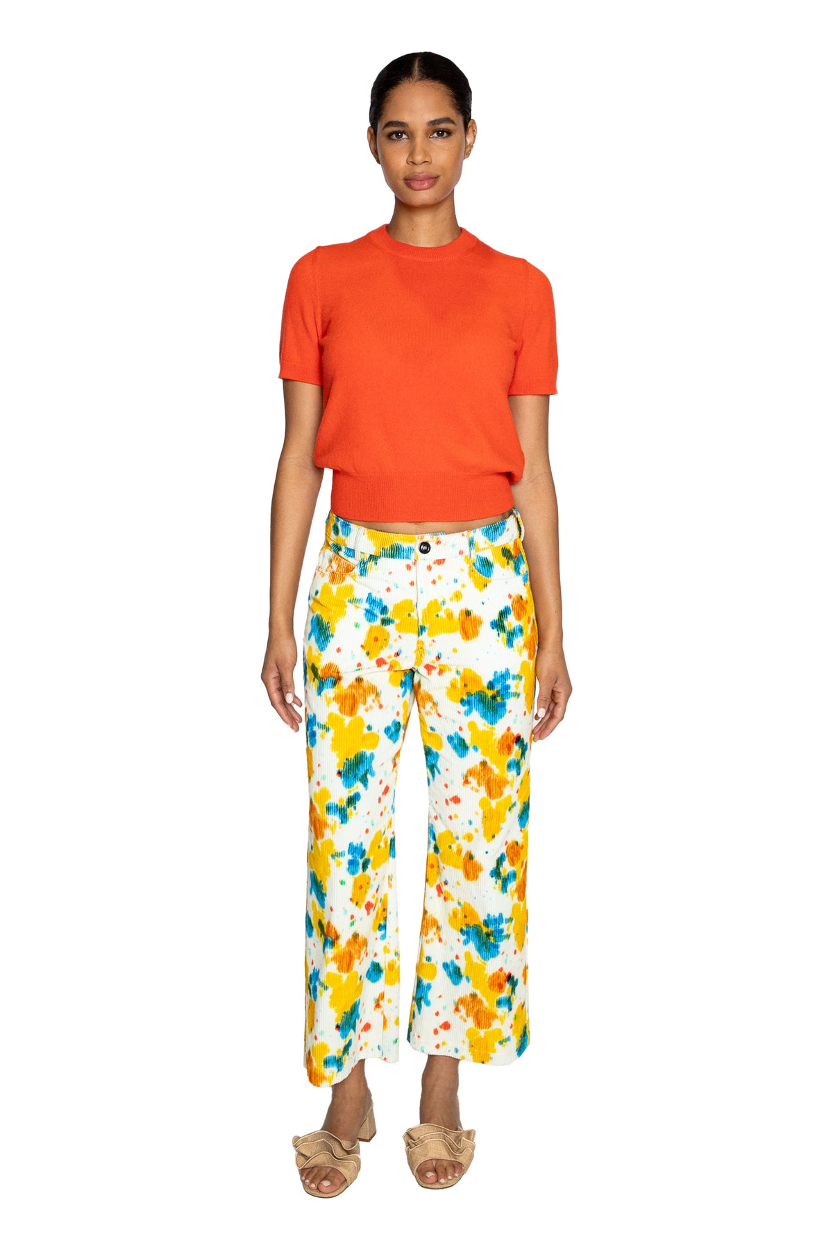 'WHATS UP BUTTERCUP' CROPPED WIDE LEG PANT - - Libertine