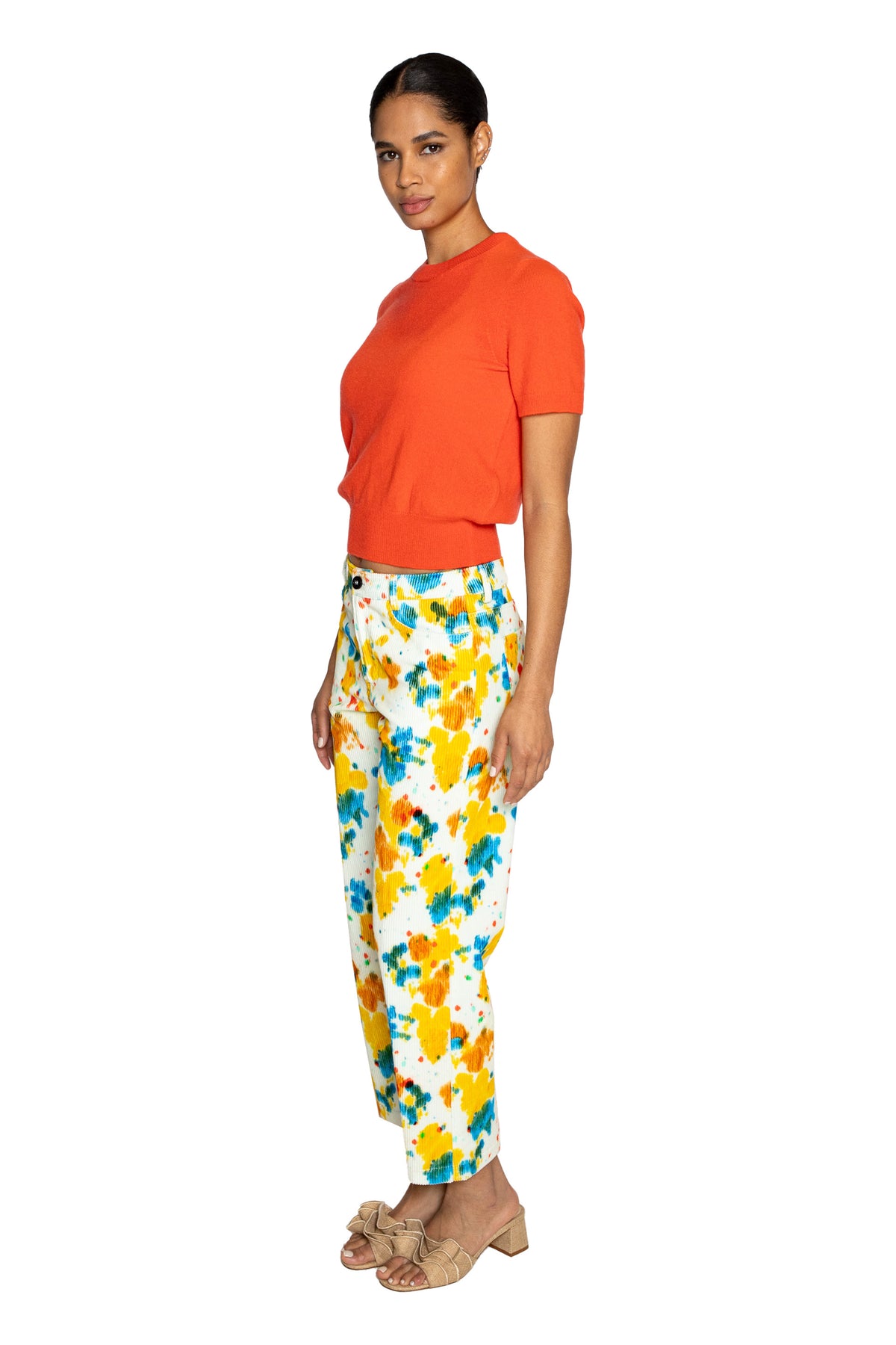 'WHATS UP BUTTERCUP' CROPPED WIDE LEG PANT - - Libertine