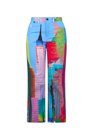 'NYC' CROPPED WIDE LEG PANT